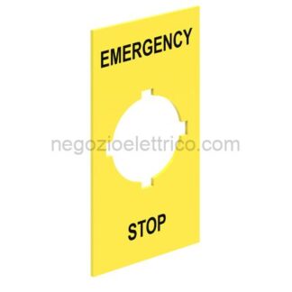 LOVLPXAU110 etichetta adesiva emergency/stop