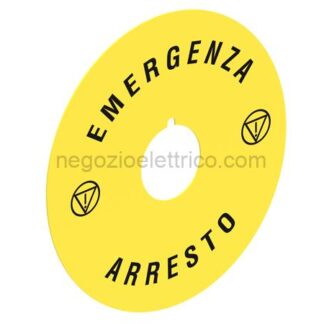 LOVLPXAU112 disco plast. 90mm emergenza-arresto