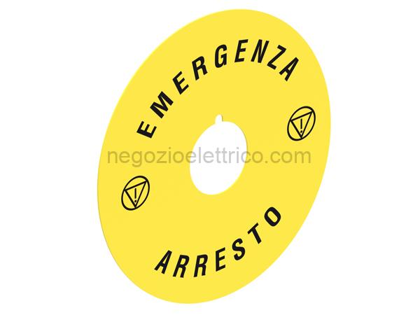 LOVLPXAU112 disco plast. 90mm emergenza-arresto