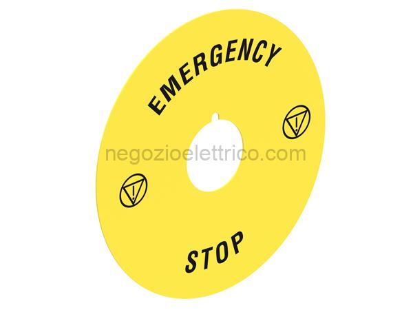 LOVLPXAU113 disco plast. 90mm emergency-stop