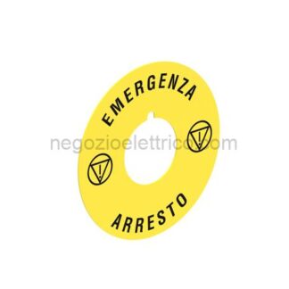 LOVLPXAU114 disco plast. 60mm emergenza-arresto