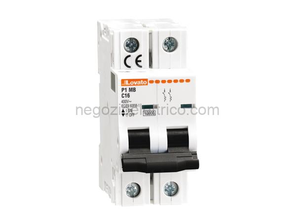 LOVP1MB2PC01 interruttore magnetotermico 2p c 1a 10ka