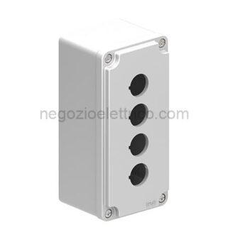 LOVLPZM4A8 pulsantiera metallica grigia a 4 fori