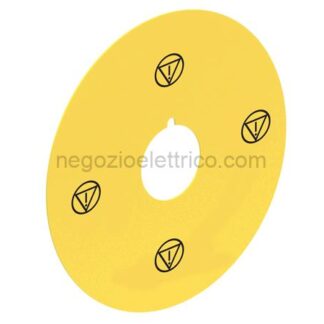 LOVLPXAU124 disco plast. 90mm emergency-stop iso