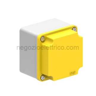 LOVLPZM1E5 pulsantiera met. grigia/gialla 80x80x73