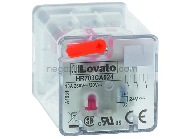 LOVHR703CD110 rele' indust undecal 3sc 10a 110vdc+led