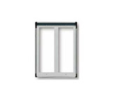 VIW9222 Cornice per 4 moduli 2x2 grigio luce
