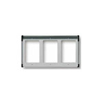 VIW9231 Cornice per 3 moduli 3x1 grigio luce