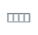 VIW9242 Cornice per 8 moduli 4x2 grigio luce
