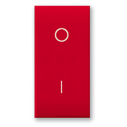 AVE442010RS/20A interruttore 2p 20ax rosso s44 1m