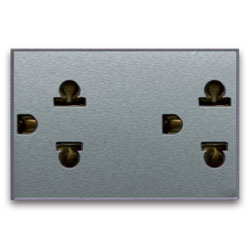 AVE443033TD2/3 doppia presa eurousa 16a allumia 3m