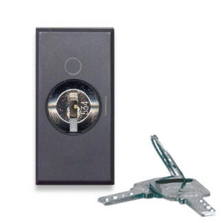 AVE445075 pulsante chiave 2p na 10a tekla 1m