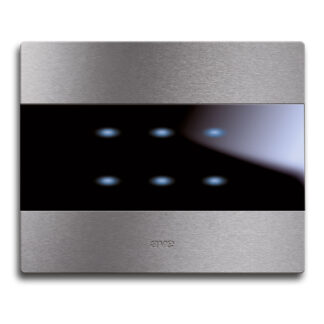 AVE44PATC16ALS placca avetouch alluminio nat. 6com