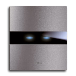 AVE44PATC22ALS placca avetouch alluminio nat. 2com