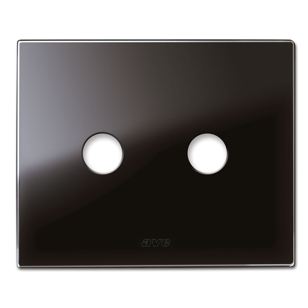 AVE44PVN02NAL placca new style vetro nero as.2com