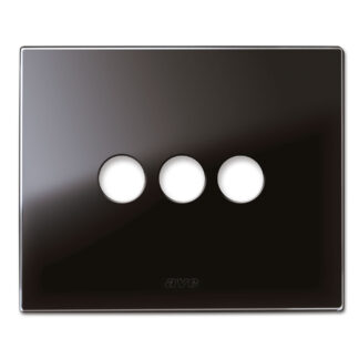 AVE44PVN03NAL placca new style vetro nero as.3com