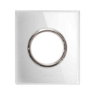 AVE44PVNT90BL placca new style vetro bianca 1pre
