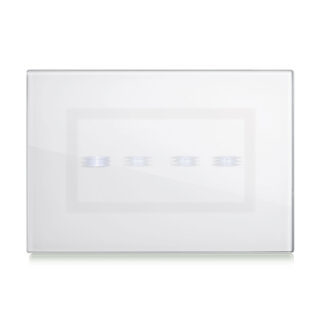 AVE44PVTC4BL placca veratouch bianca 4com