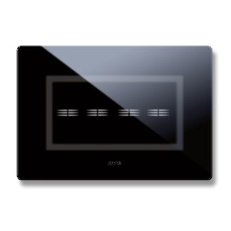 AVE44PVTC4NAL placca veratouch nero assoluto 4com