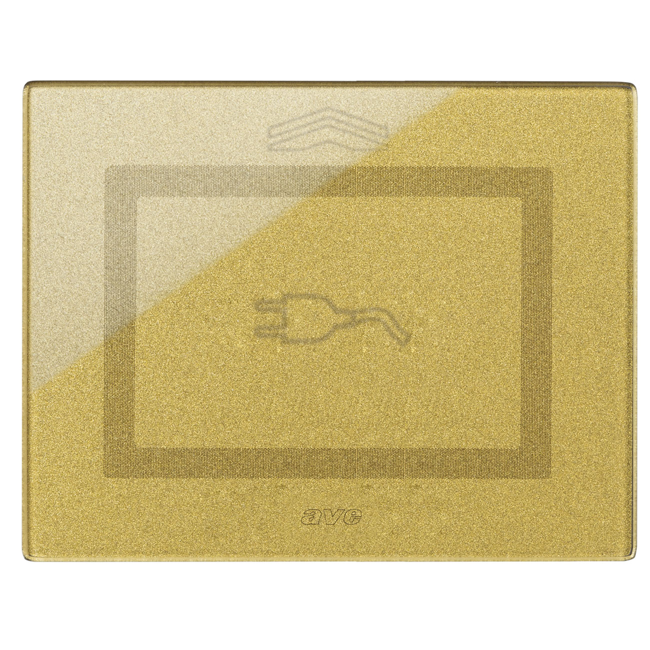 AVE44PVTCS3GOLD Placca Touch Vetro, S44 ORO SPINA