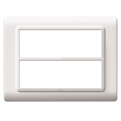 AVE44PY012B placca tecn.44 bianco ral9010 6+6m