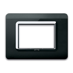 AVE44PY03NAL placca tecn.44 nero cornic.cromo 3m