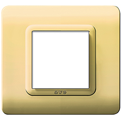 AVE44PY32OT placca tecn.44 88x88 ottone luci.2m