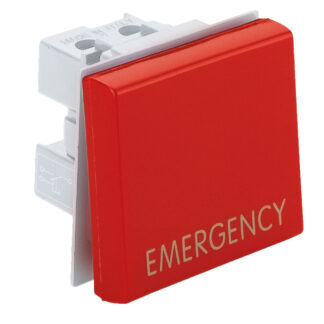 AVE45105R pulsante na+nc tasto largo rosso