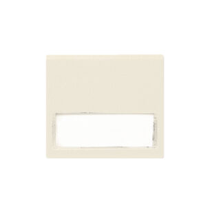 AVE45988S pulsante con targh.x sc.tonda blanc