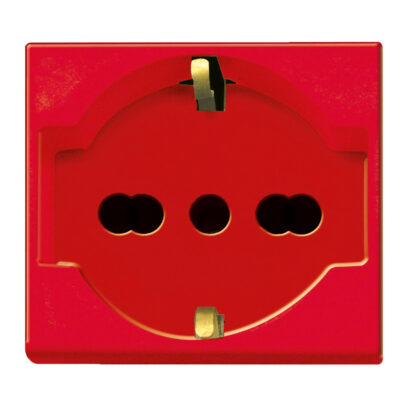 AVE45B90/15TSR presa unel bipasso 2x10/16a+t-rossa