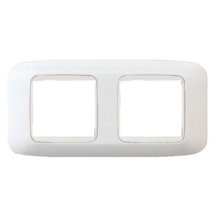 AVE45P24BB placca doppia bianco banqu. 4(2+2)m