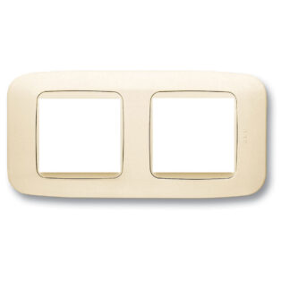 AVE45P24BP placca doppia bianco blanc 4(2+2)m