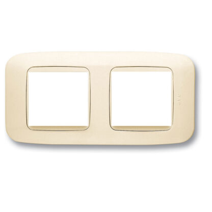 AVE45P24BP placca doppia bianco blanc 4(2+2)m