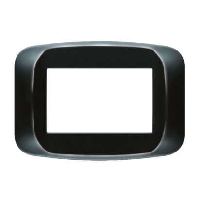 AVE45PB03NL placca banq.tecnop. 3m. nero lucido