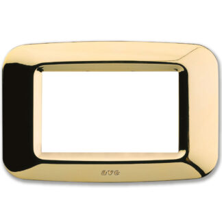 AVE45PY03OT placca yes tecnop. 3 mod.ottone