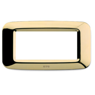 AVE45PY04OT placca yes tecnop. 4mod. ottone
