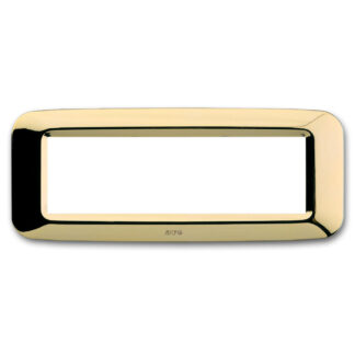 AVE45PY06OT placca yes tecnop. 6 mod. ottone