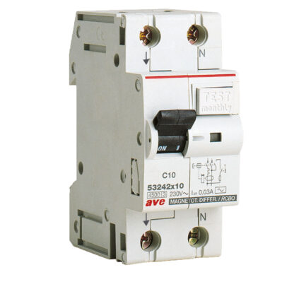 AVE53242X10 mag.diff.1p+n 10a 4,5ka 0,03a ac 2m