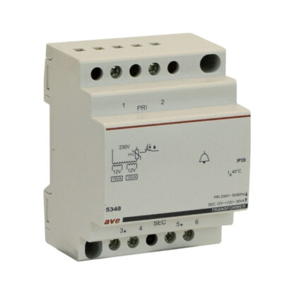 AVE5348 trasf.vnp 230v vns 12/24v pn30va 4m