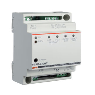 AVE53AB-LIGHT INTERFACCIA AVEBUS - DALI/DMX 4 DIN