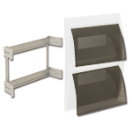AVE53T36R coperchio grigio ral 7035 ip40 36m