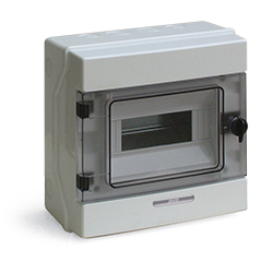 AVEQ6508 quadro ip65 da parete 8 mod. din