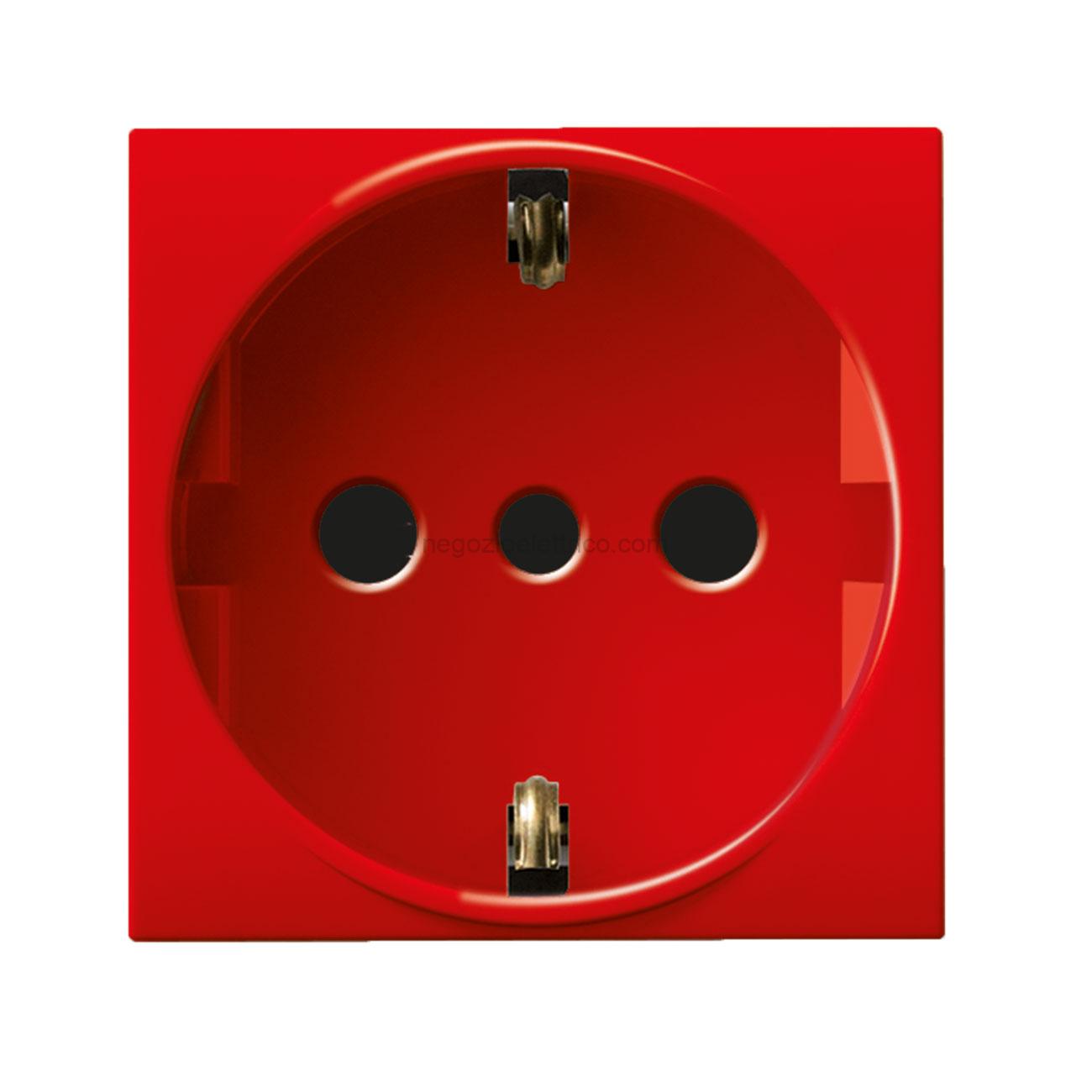 AVEAB442090TSR presa schuko 2p+t16a rossa antib.2m