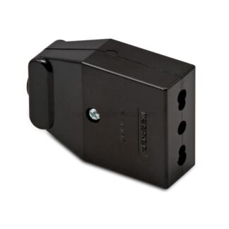 MSTAS05530 Presa P17/11 bivalente 2P+T 16A Nera