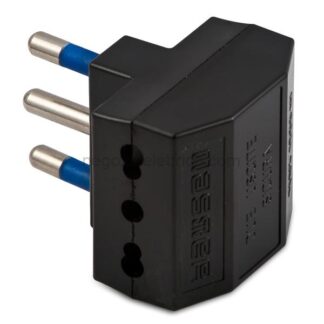 MSTAS05640 Adattatore doppio 16A 2P+T Nero