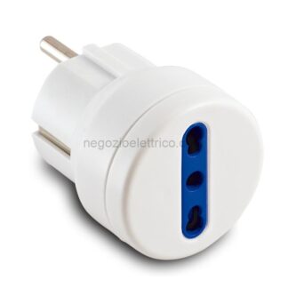 MSTAS05771 Adat.Spina Schuko-Bivalente 16A+T Bianco