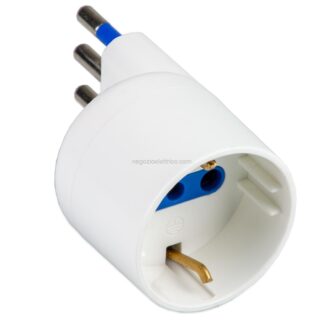 MSTAS05861 Adattat S17/Schuko 16A 2P+T Bianco