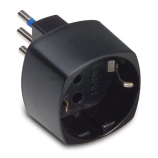 MSTAS05870 Adattatore Schuko 10A 2P+T Nero