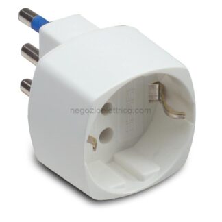 MSTAS05881 Adattatore Schuko 16A 2P+T Bianco