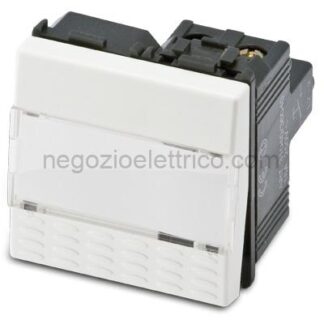 MSTAS21040 Pulsante Portanome MIX 1P 16A 2 moduli